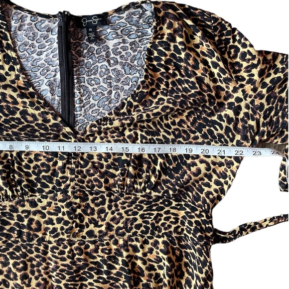 🔥4 for $75🔥 Jessica Simpson Leopard Print Dress Size XL fits like a Large - Picture 7 of 7
